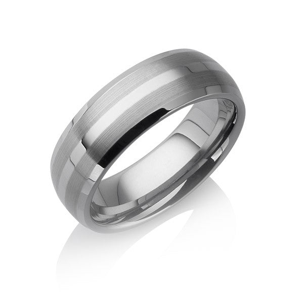 Tungstino Ring "Dome" Wolframcarbid