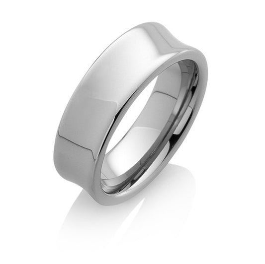 Tungstino Ring "Concave" Wolframcarbid