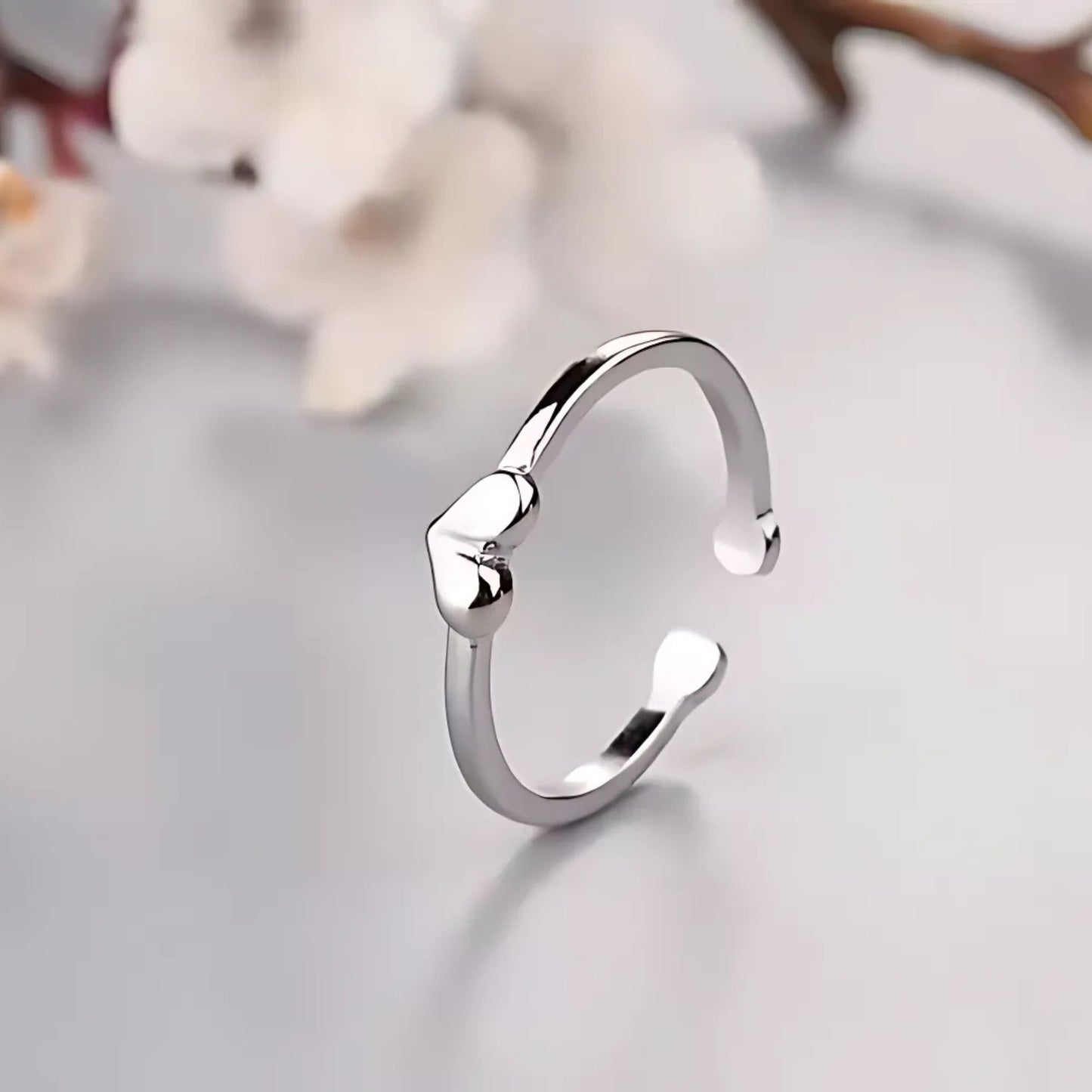 Herz Ring aus 925 Sterling Silber
