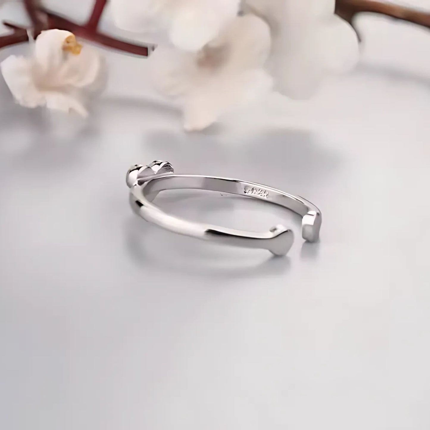Herz Ring aus 925 Sterling Silber