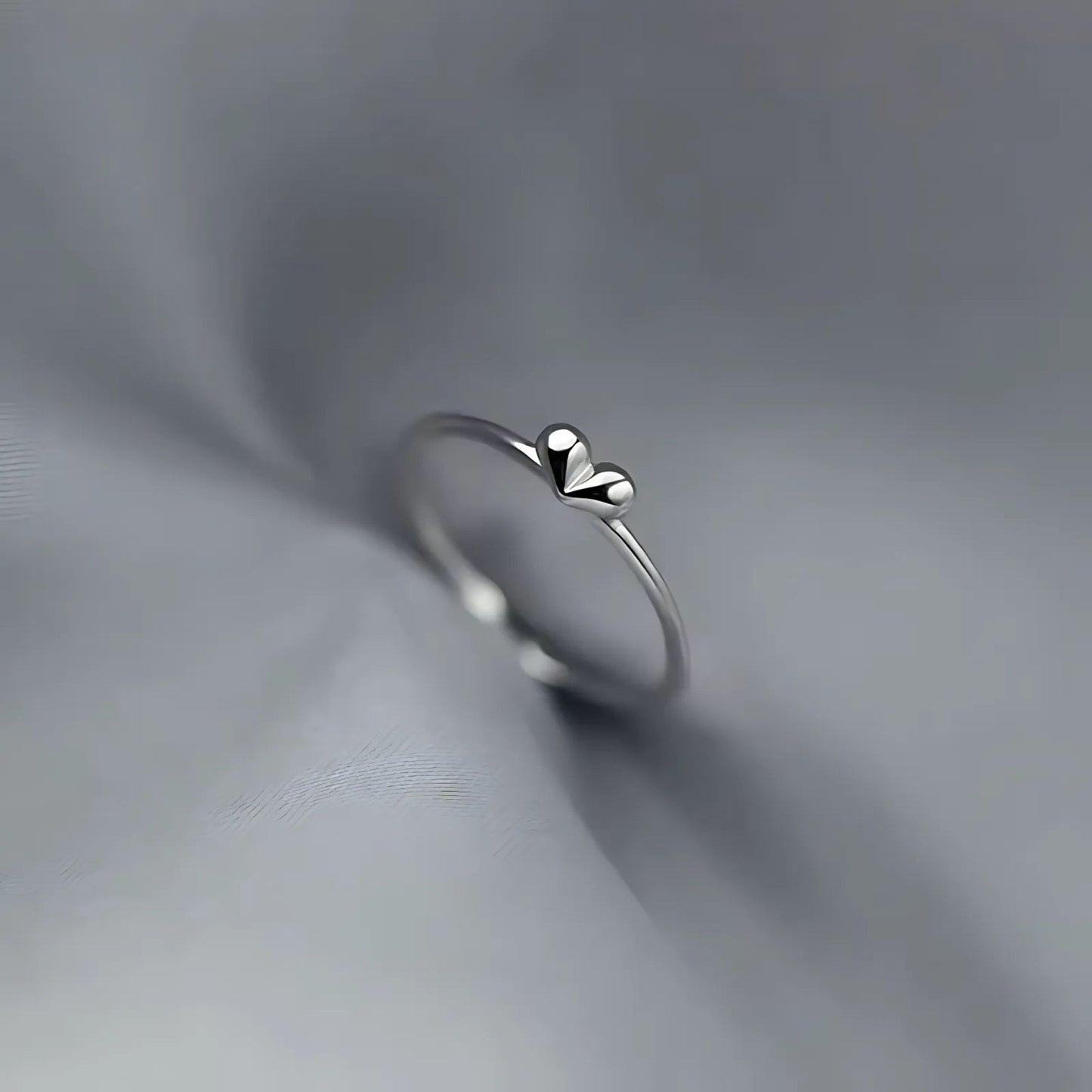 Herz Ring aus 925 Sterling Silber