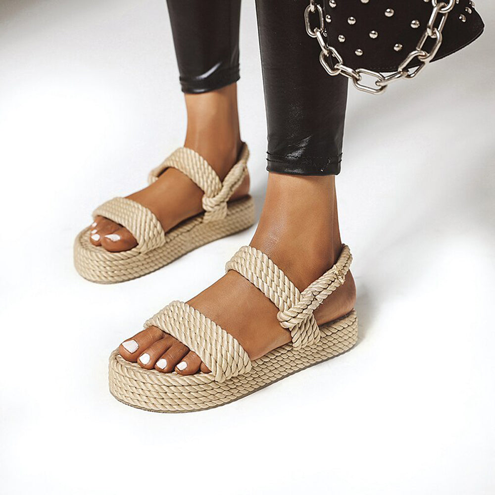 Miomi Rope Sandale in Beige