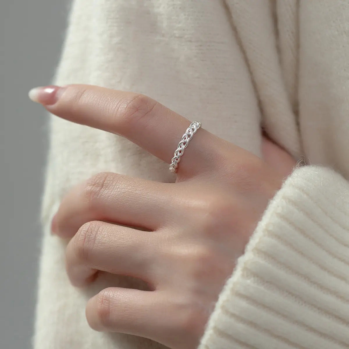 Cross Ring aus 925 Sterling Silber