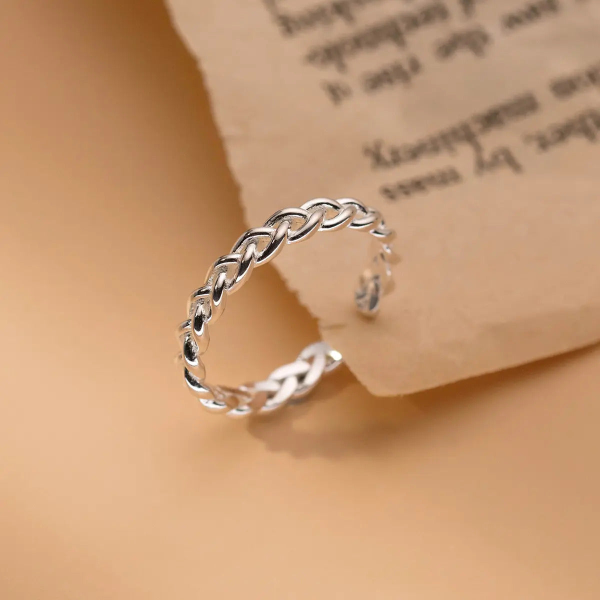 Cross Ring aus 925 Sterling Silber