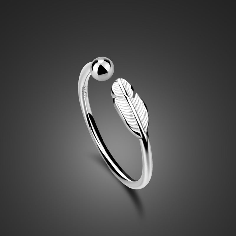 Leaf Ring aus 925 Sterling Silber