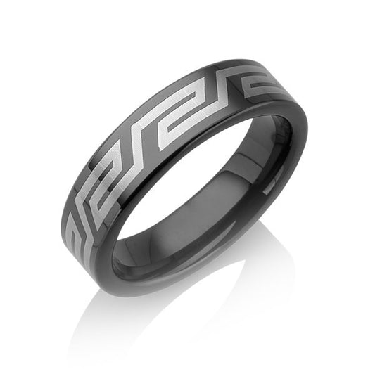 Tungstino Ring "Black 3D-Laser" Wolframcarbid