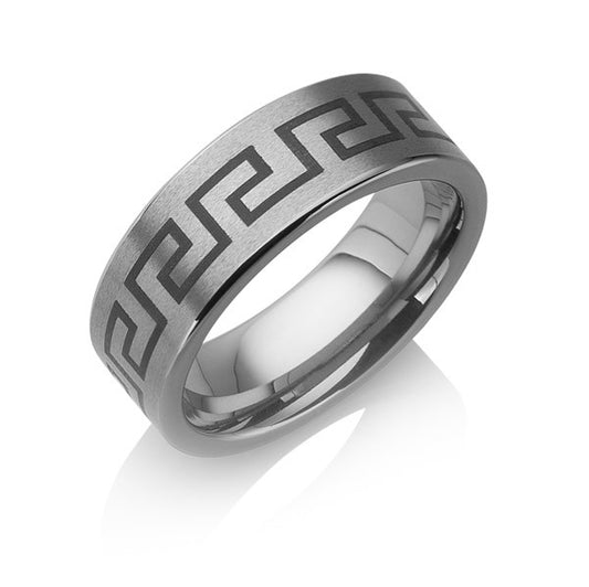 Tungstino Ring "Greek" Wolframcarbid